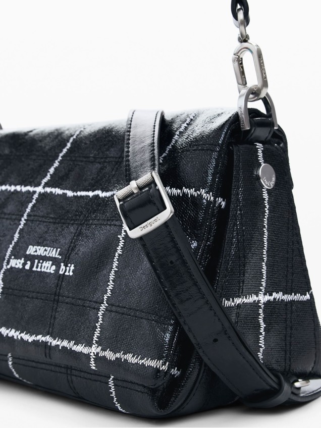 Mala de Tiracolo Efeito Pele Brilhante