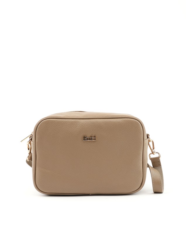 Mala de Ombro Retangular em Pele