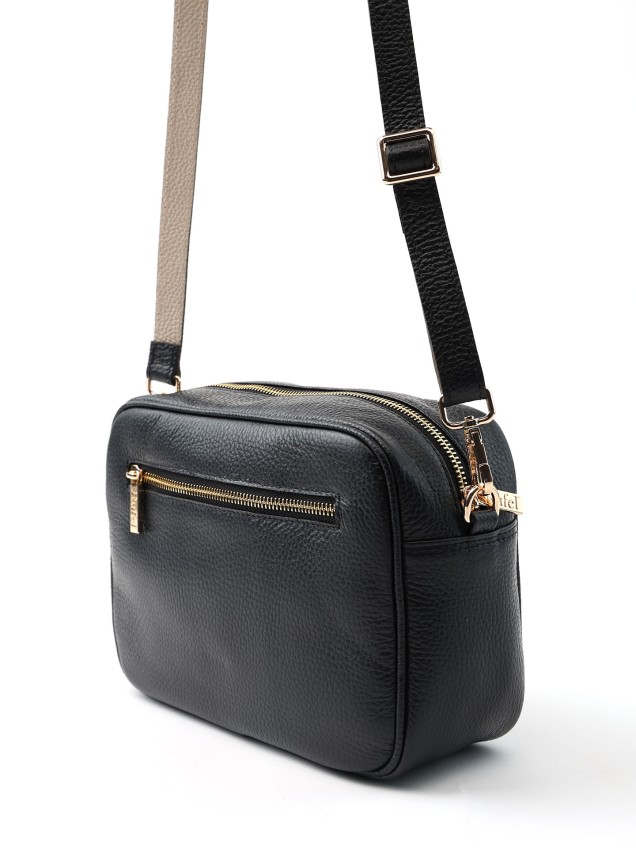 Mala de Ombro Retangular em Pele