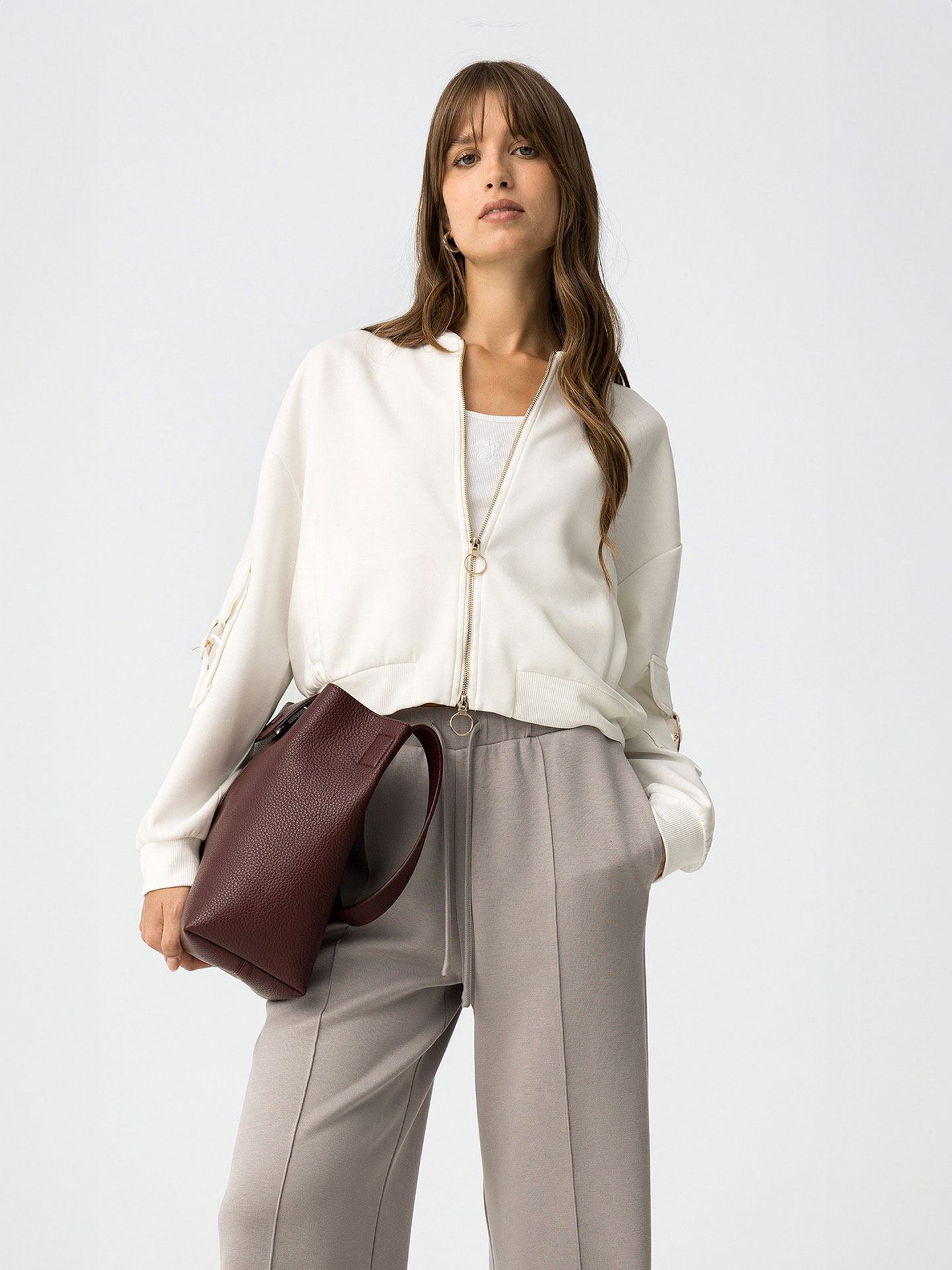 Casaco Bomber Relaxed Fit Lauren