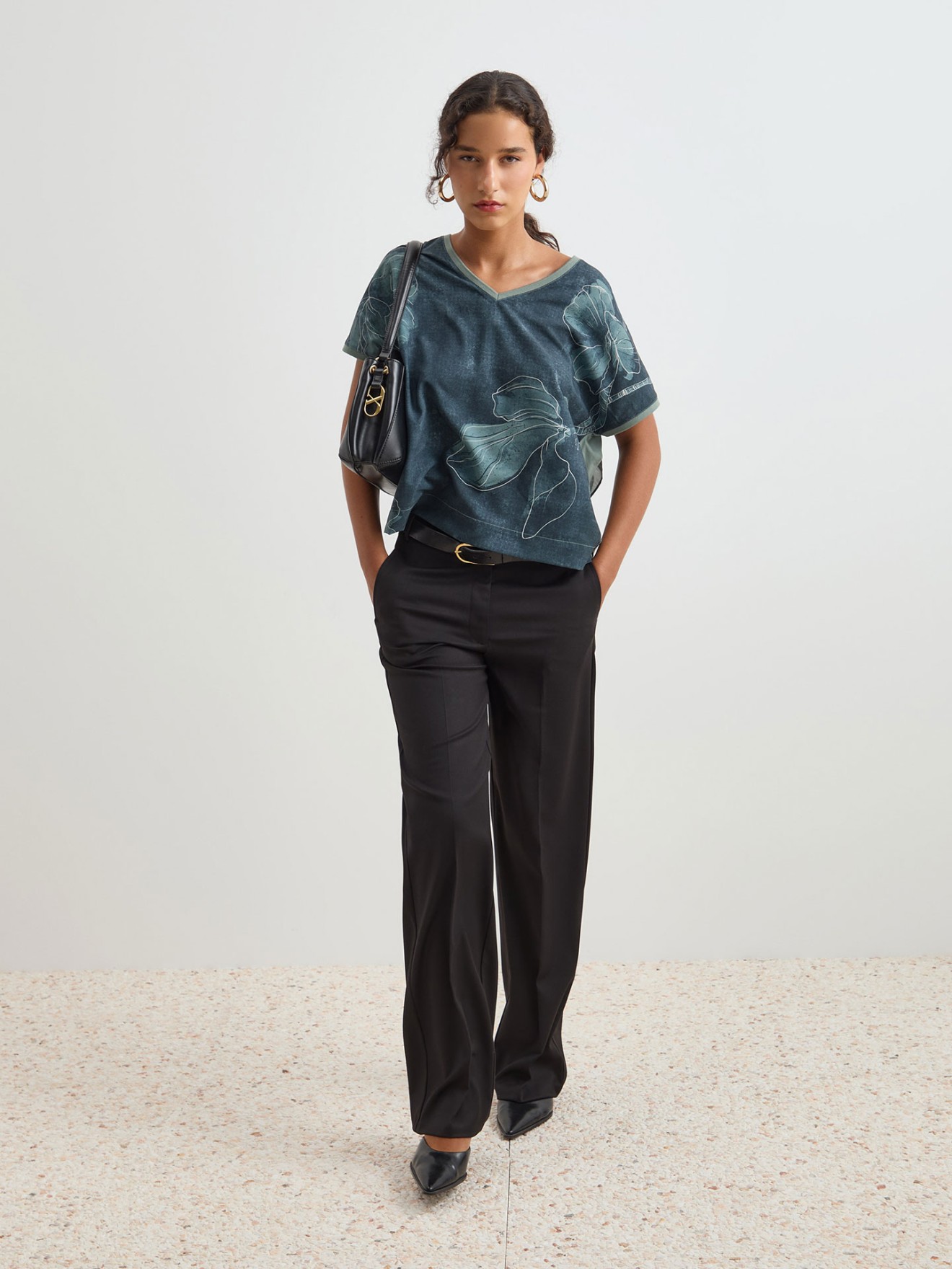 Blusa Fluida Estampada