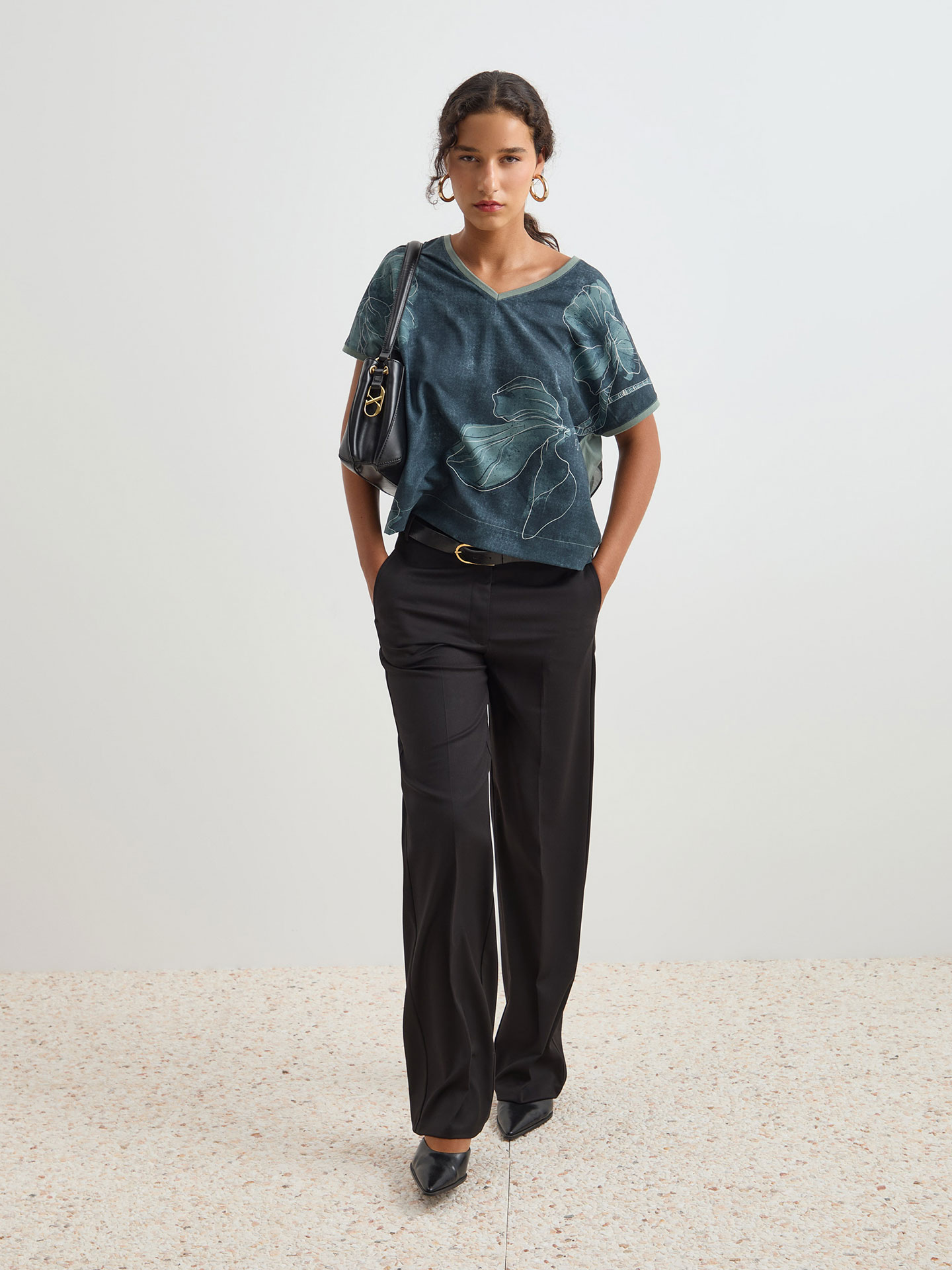 Blusa Fluida Estampada