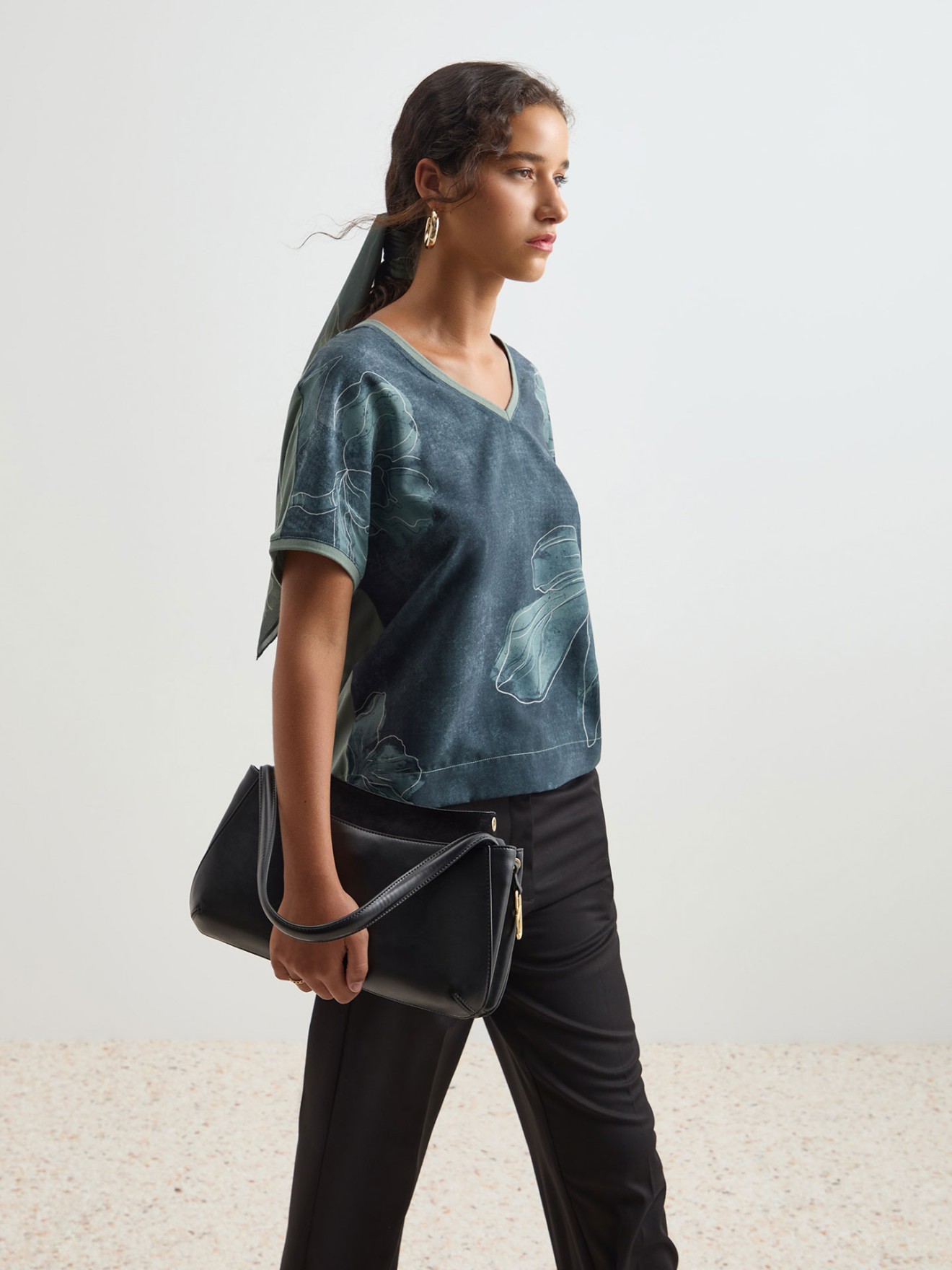 Blusa Fluida Estampada