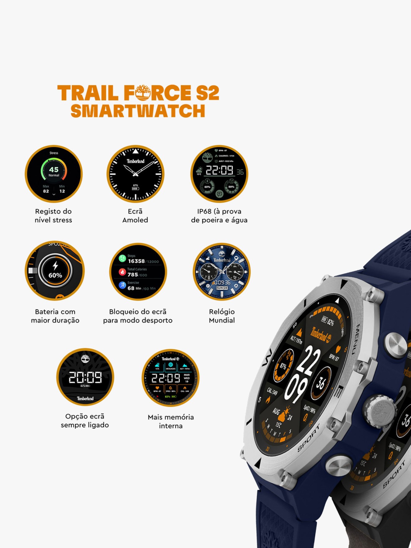 Box Smartwatch Trail Force S2