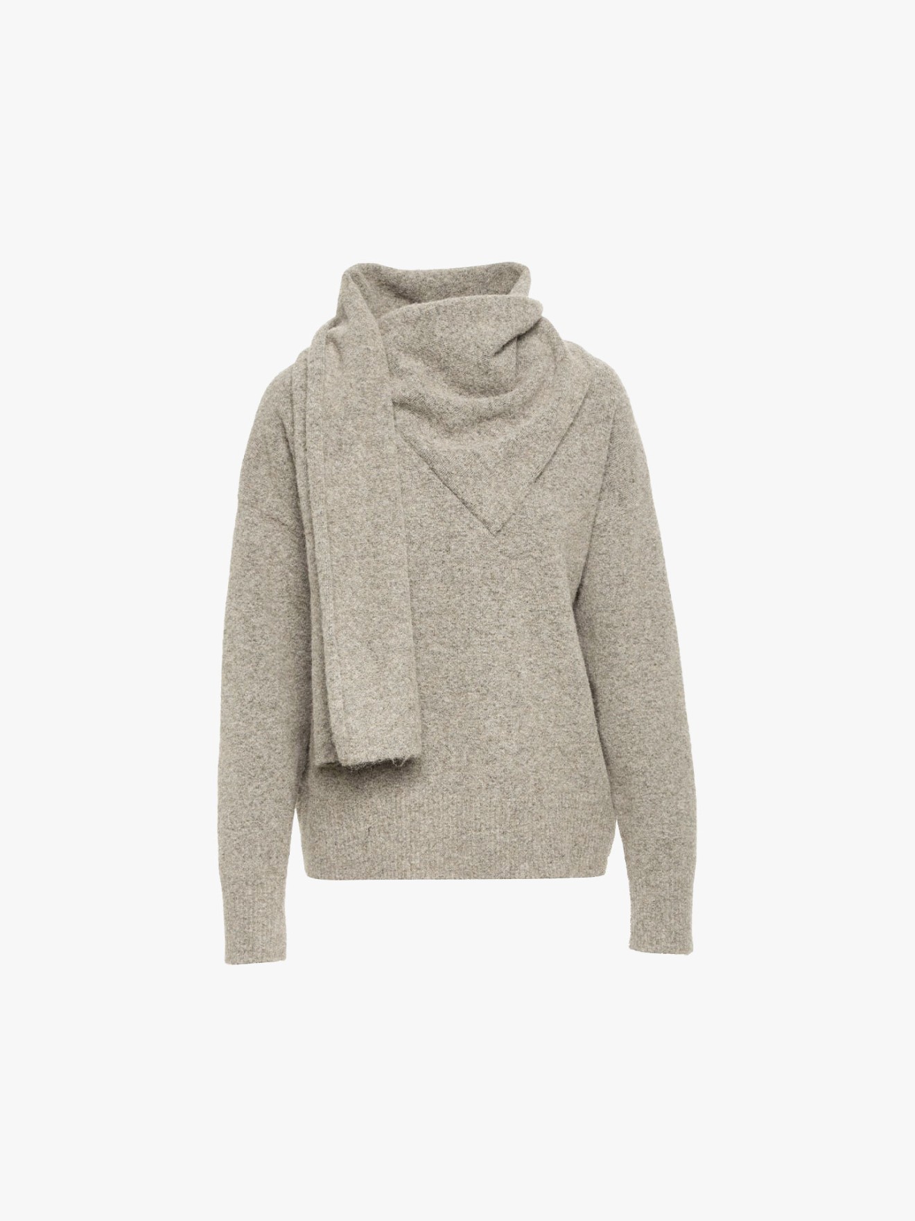 Camisola de Malha com Gola Leno