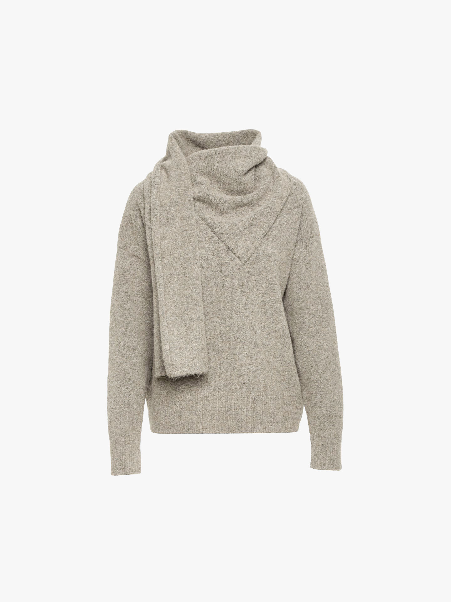 Camisola de Malha com Gola Lenço