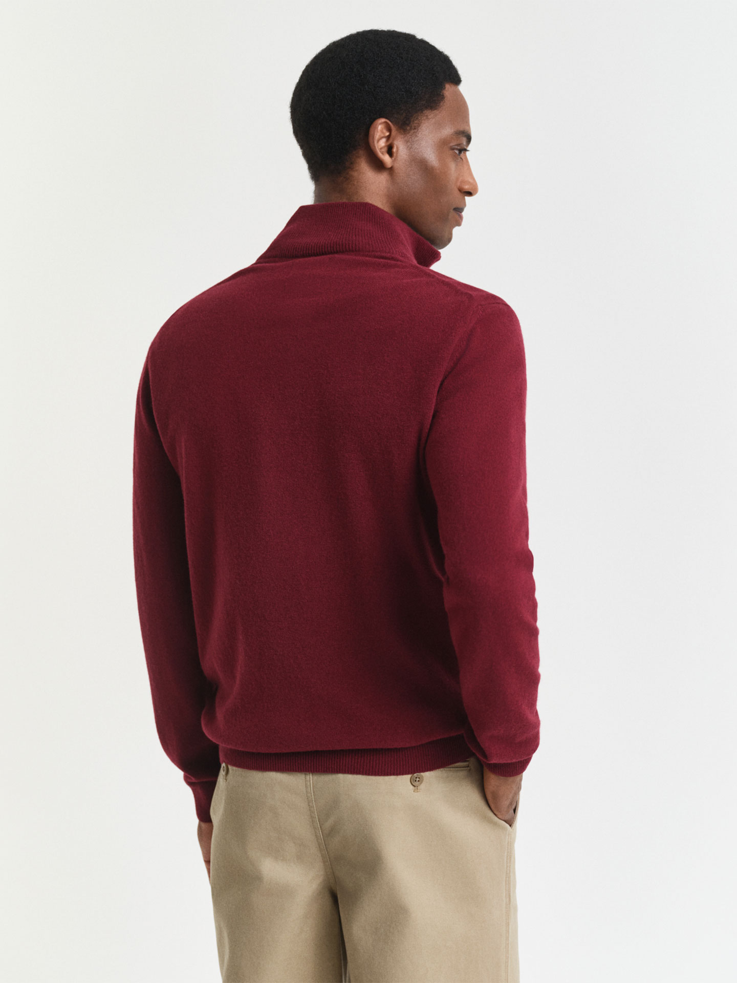 Camisola de Lã com Meio Fecho