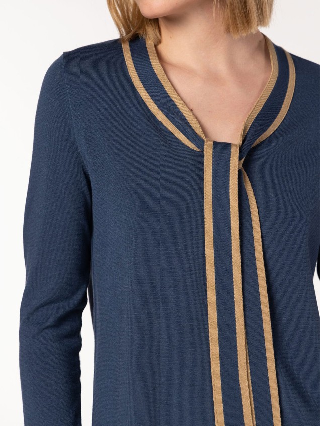 Camisola de Malha com Laço