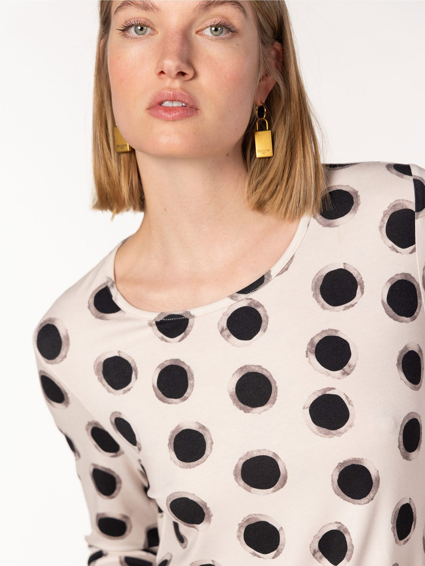 Camisola Estampada de Bolas