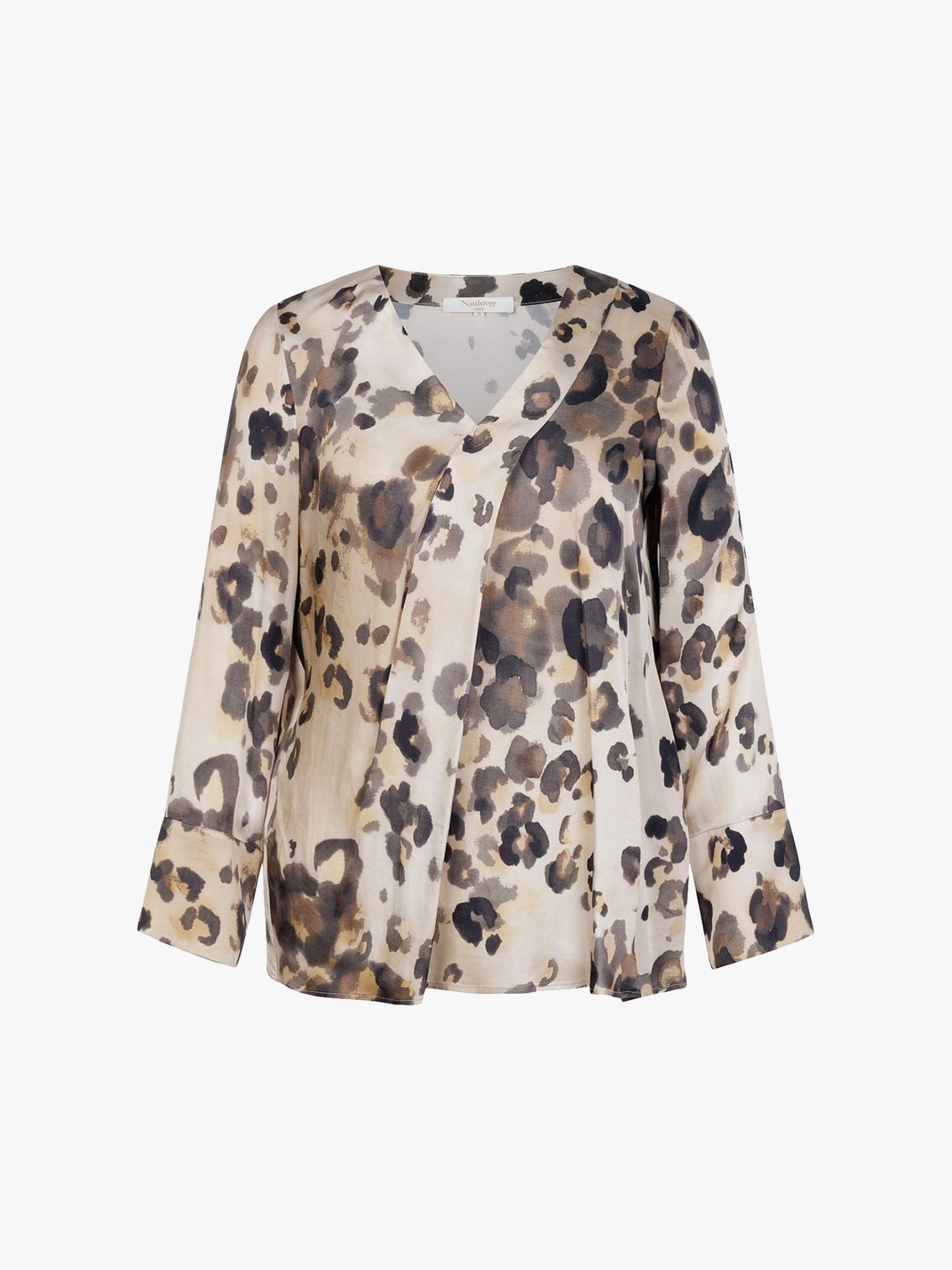 Blusa de Cetim com Estampado Animal
