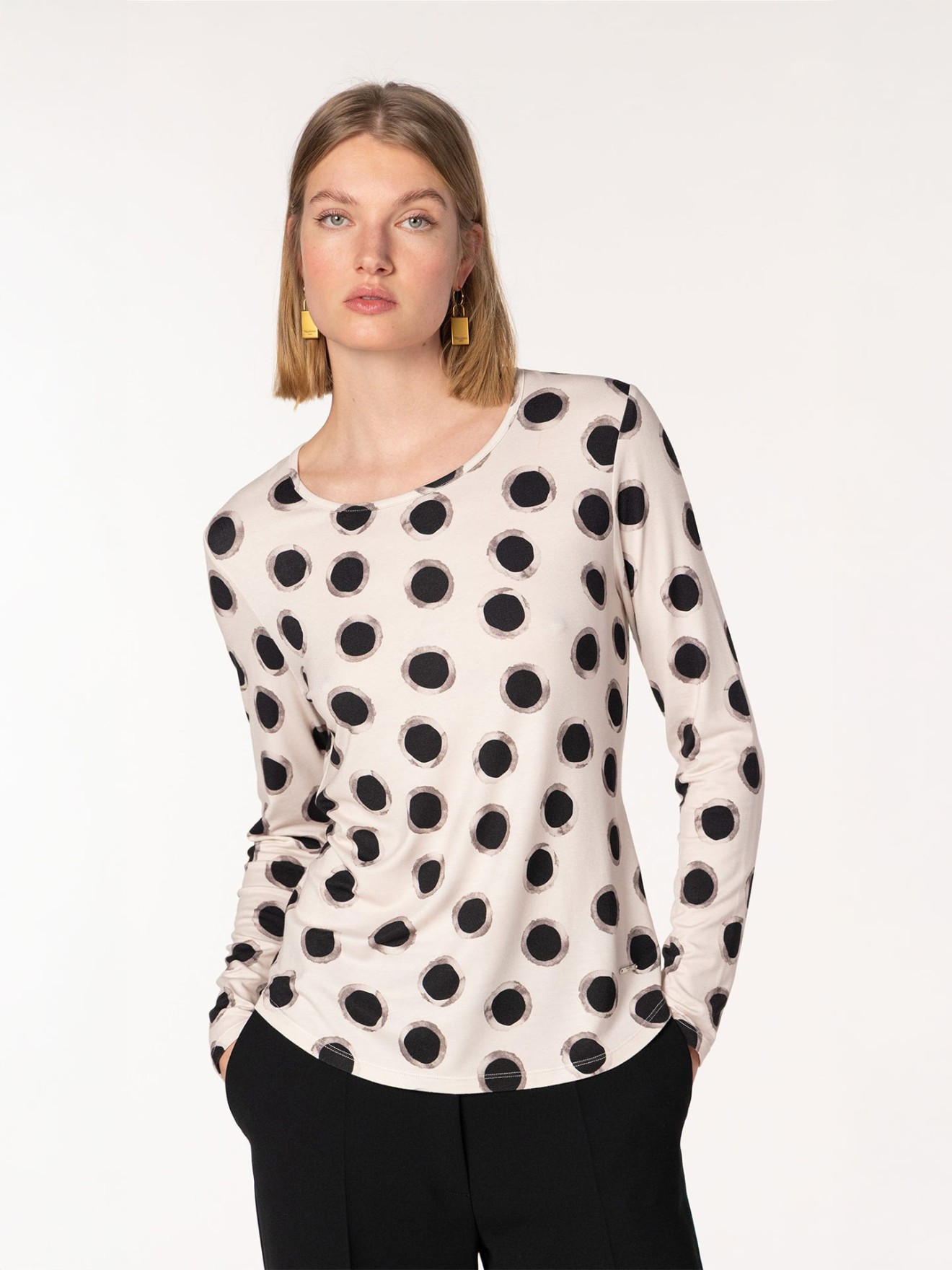 Camisola Estampada de Bolas