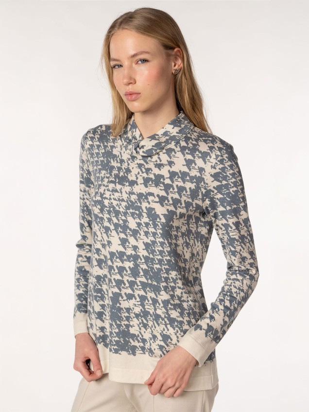 Camisola de Malha com Gola N