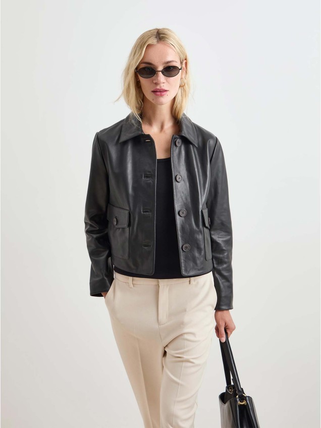 Casaco de Pele Curto