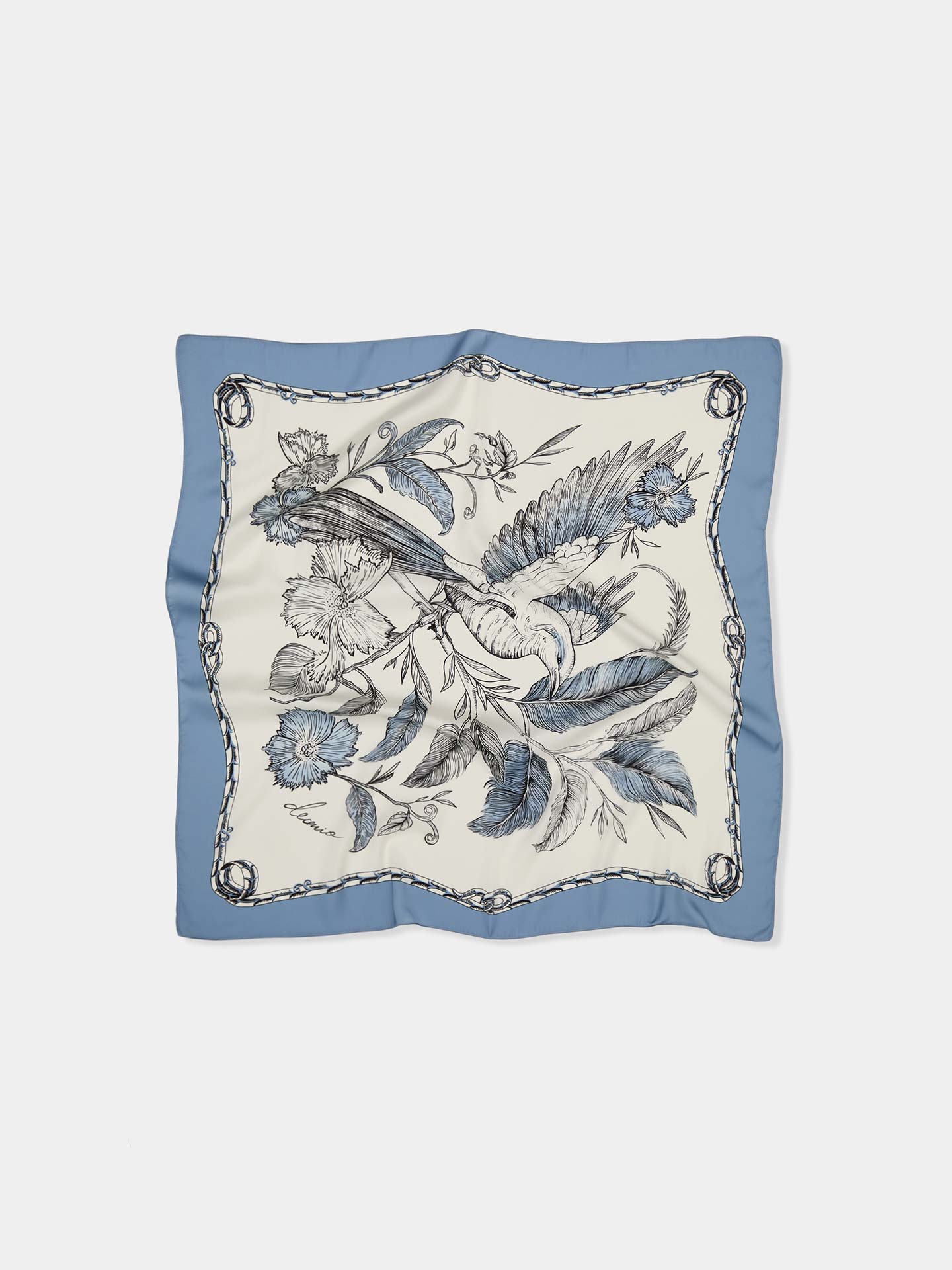 Lenço Quadrado Estampado