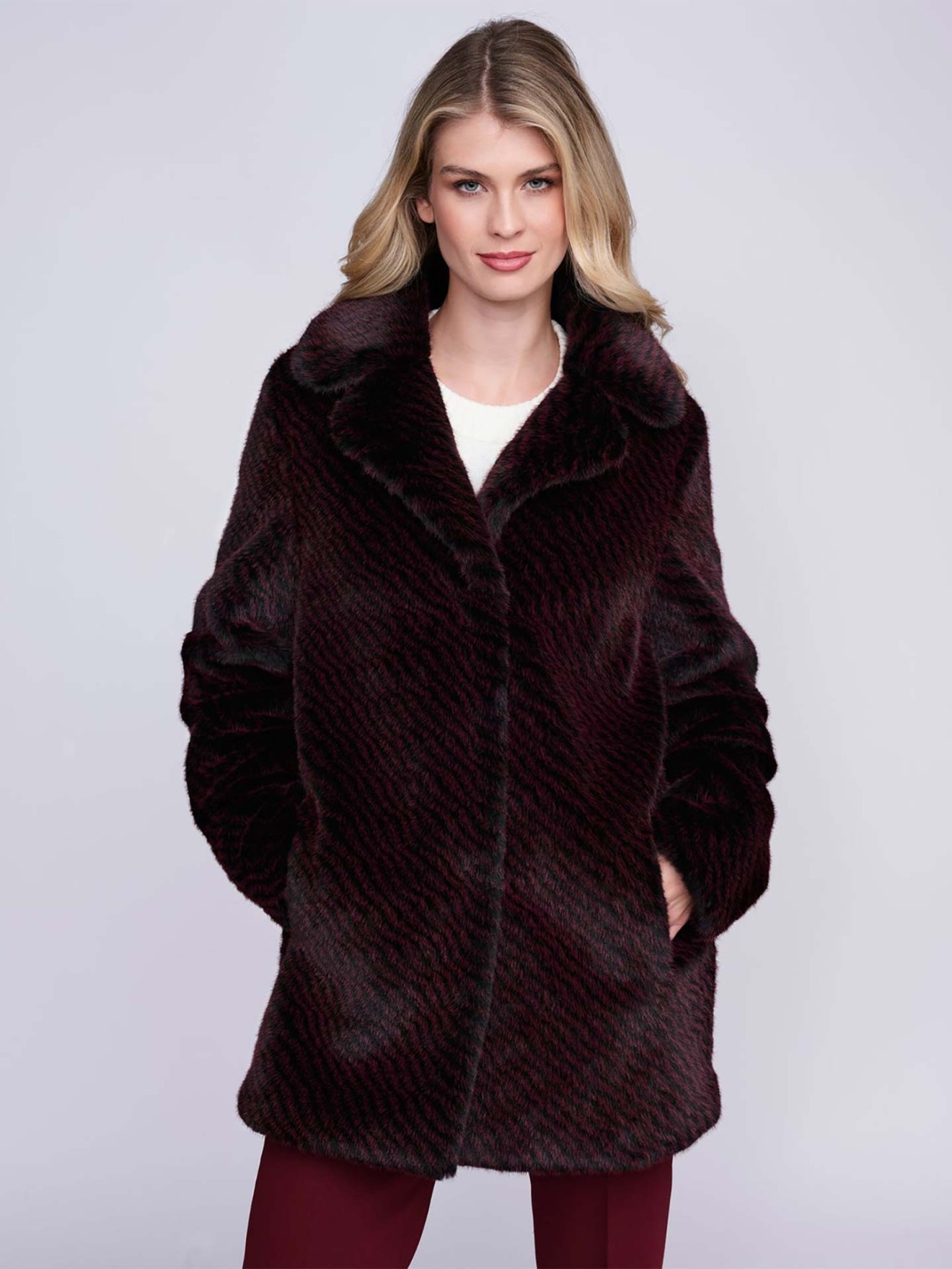 Casaco de Pele Sint�tica Donatella