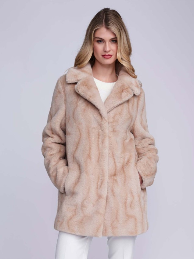 Casaco de Pele Sint�tica Marilyn