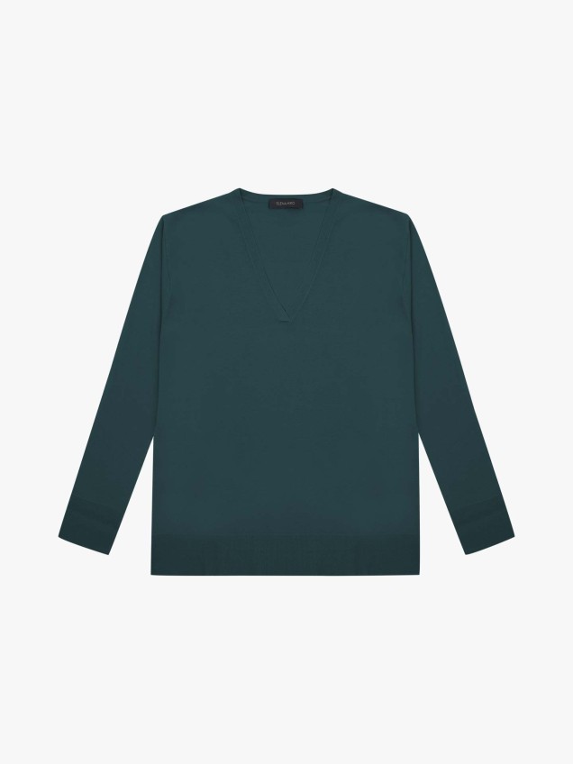 Camisola de Malha com Decote em V