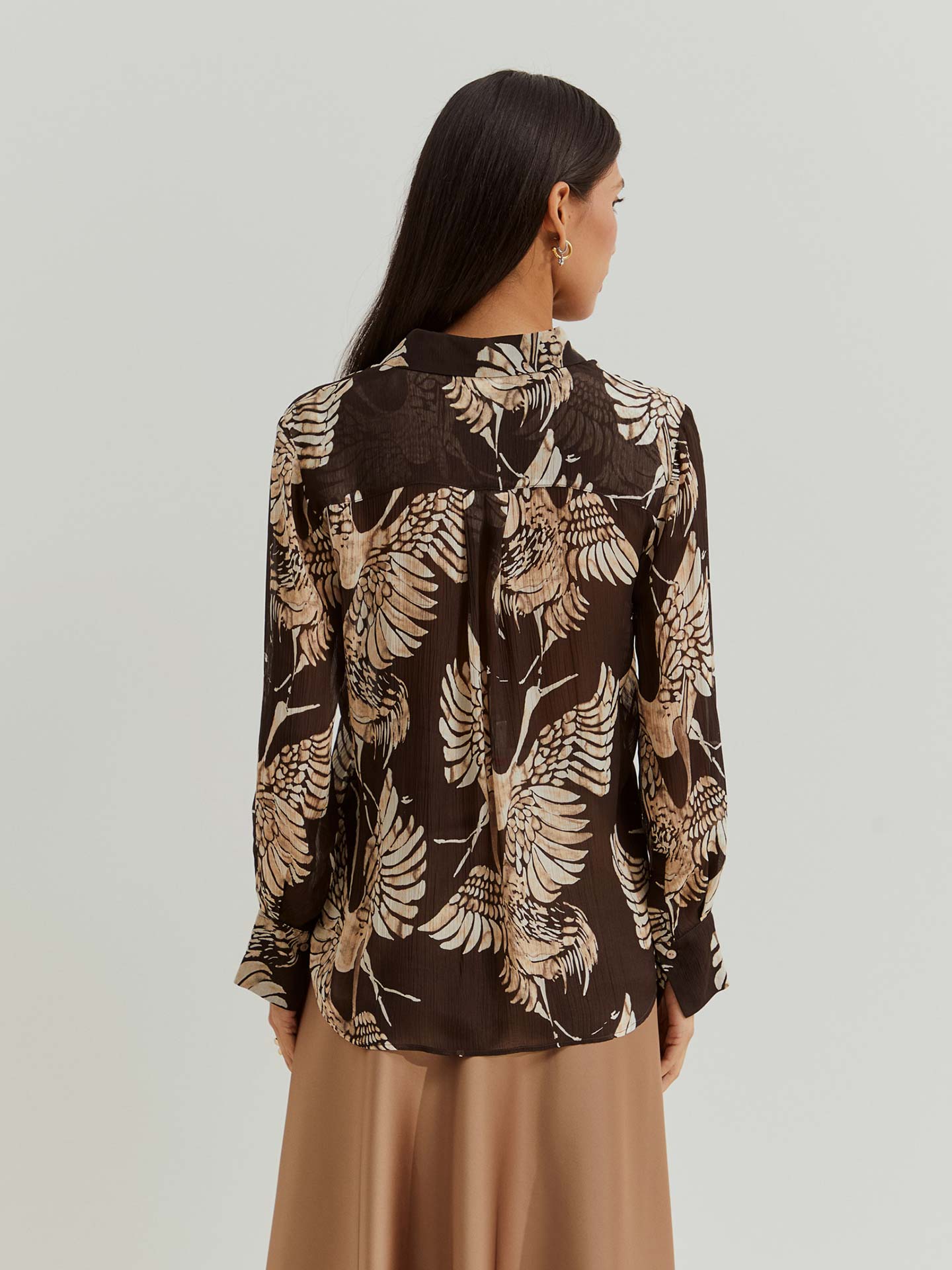 Camisa Fluída Estampada