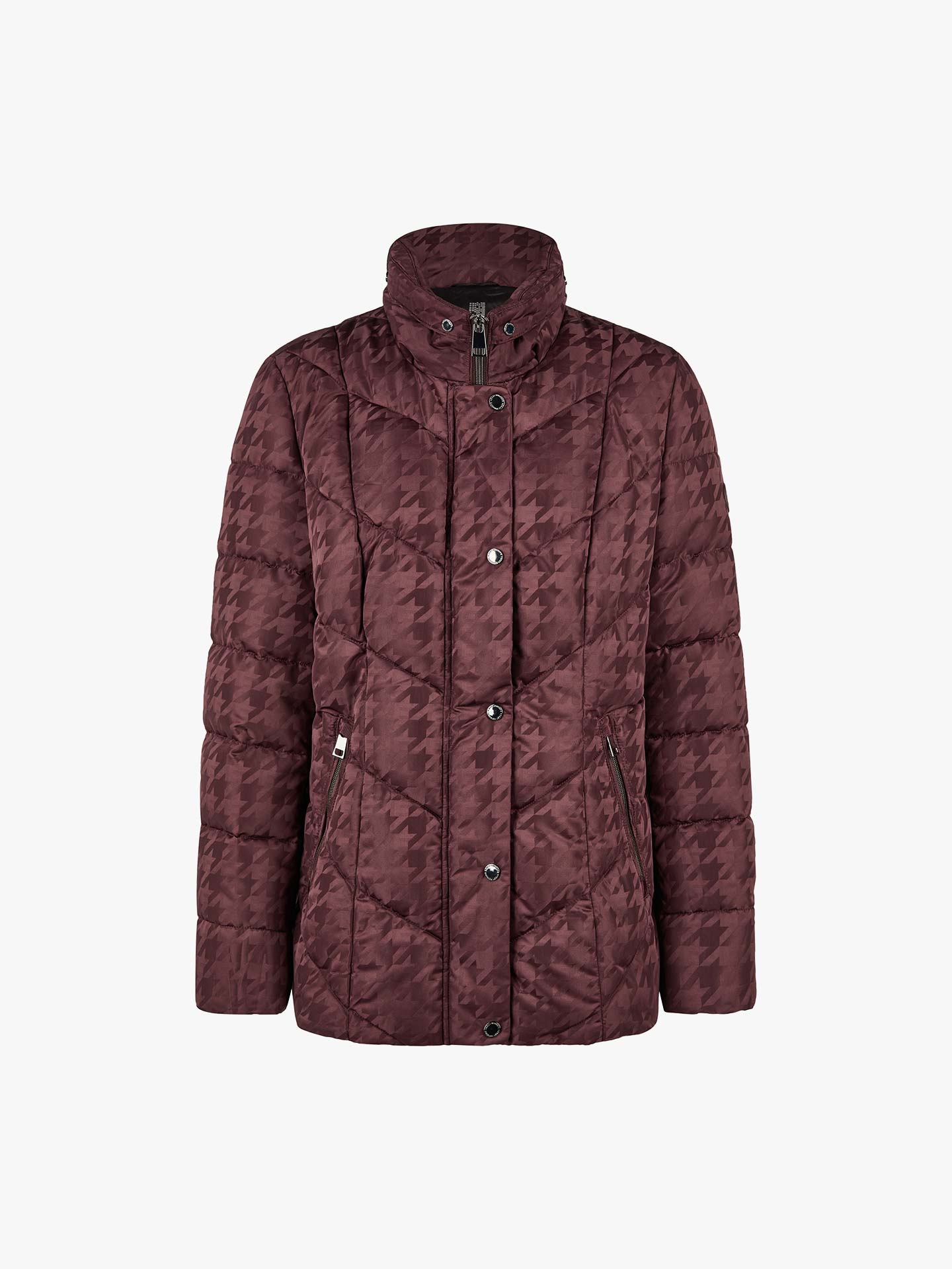 Parka Acolchoada com Padrão