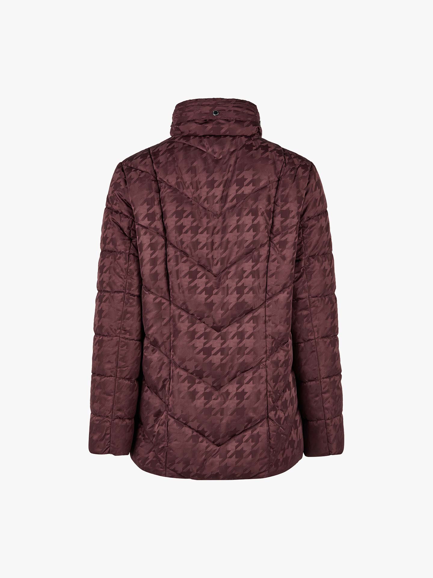 Parka Acolchoada com Padrão