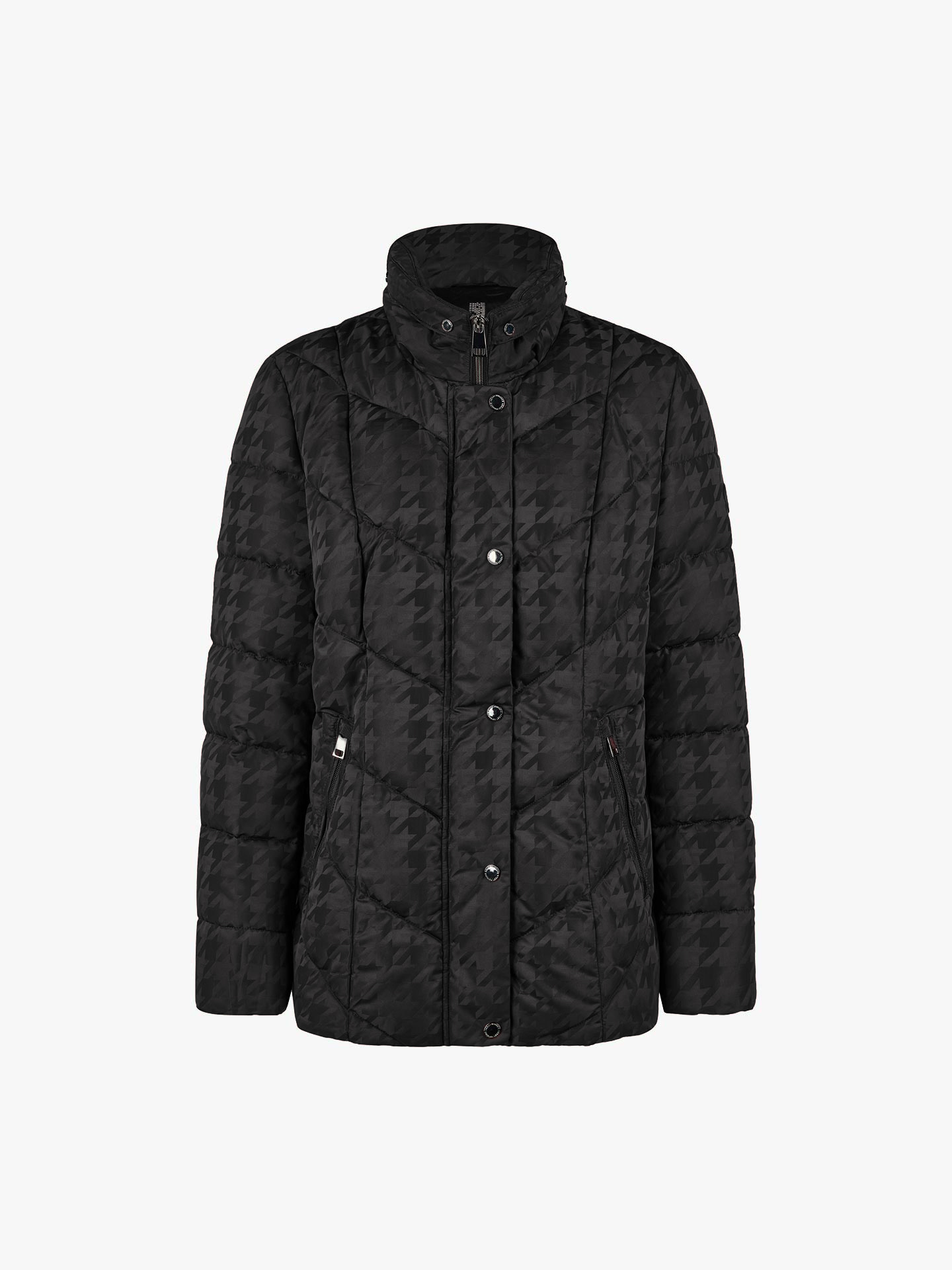Parka Acolchoada com Padrão