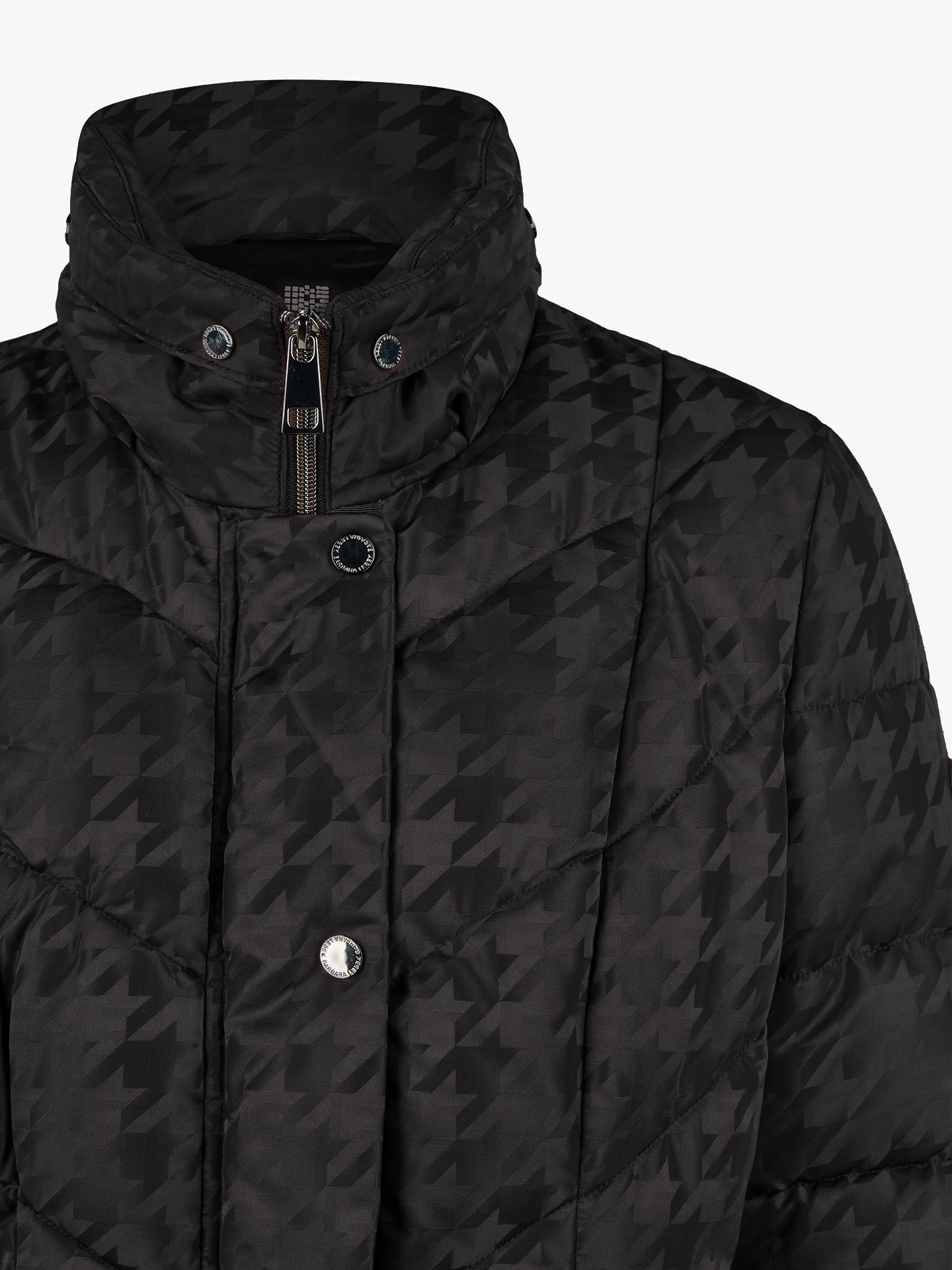 Parka Acolchoada com Padrão