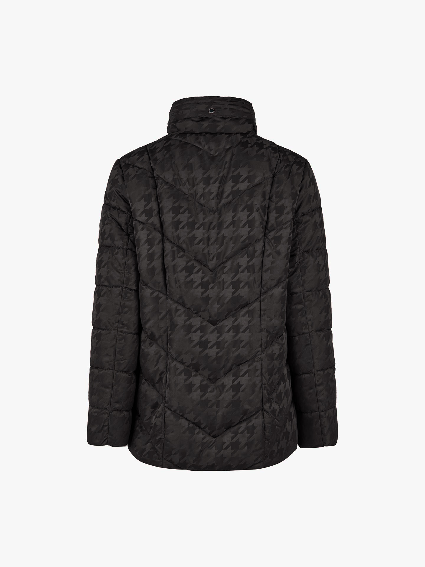 Parka Acolchoada com Padrão