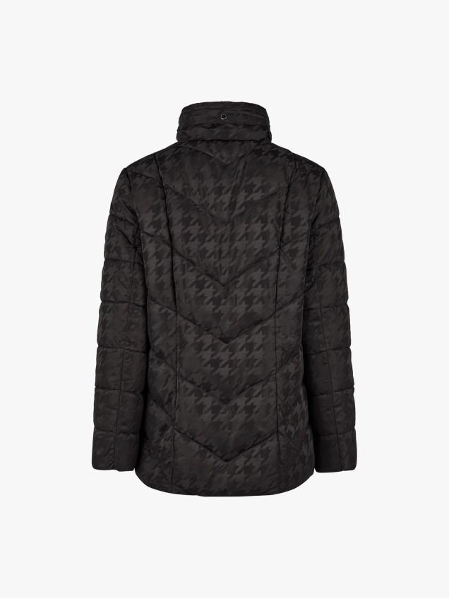 Parka Acolchoada com Padrão