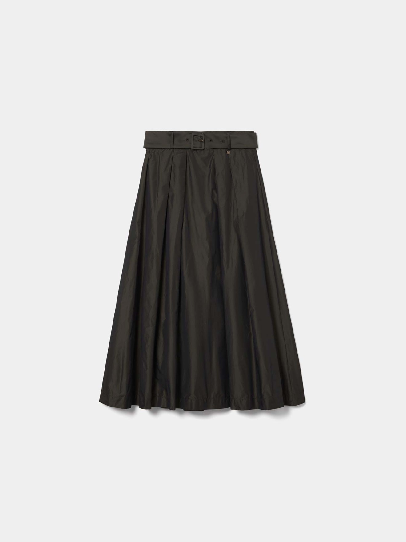 Saia Midi com Pregas