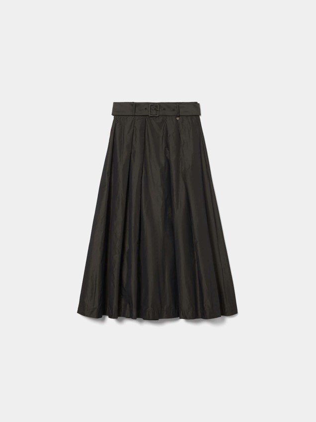 Saia Midi com Pregas