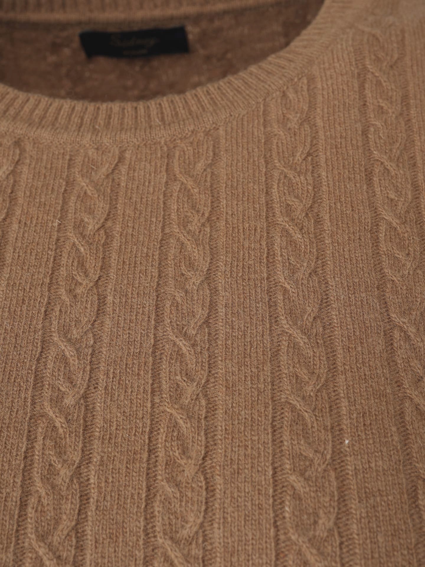 Camisola de Lã com Padrão Trançado