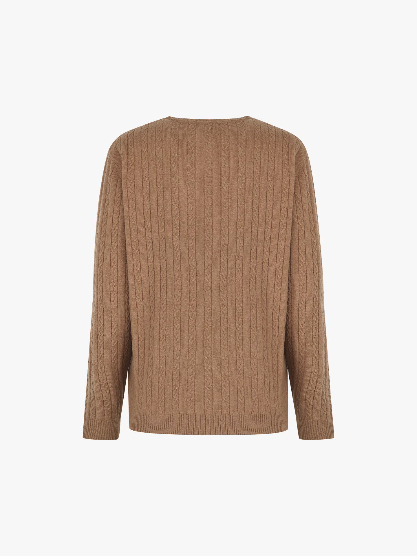 Camisola de Lã com Padrão Trançado