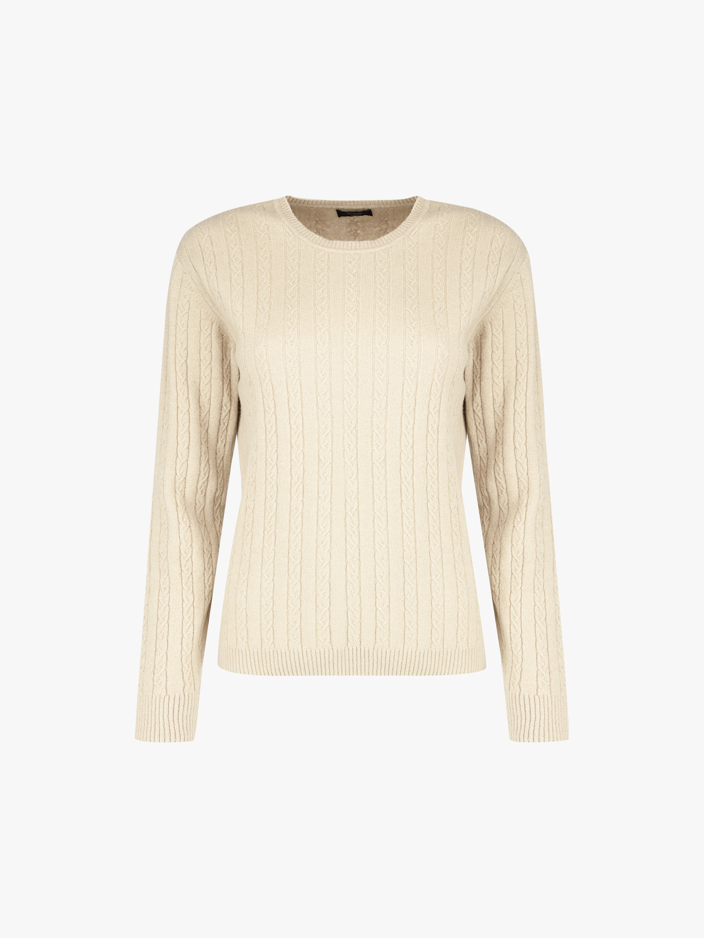 Camisola de Lã com Padrão Trançado