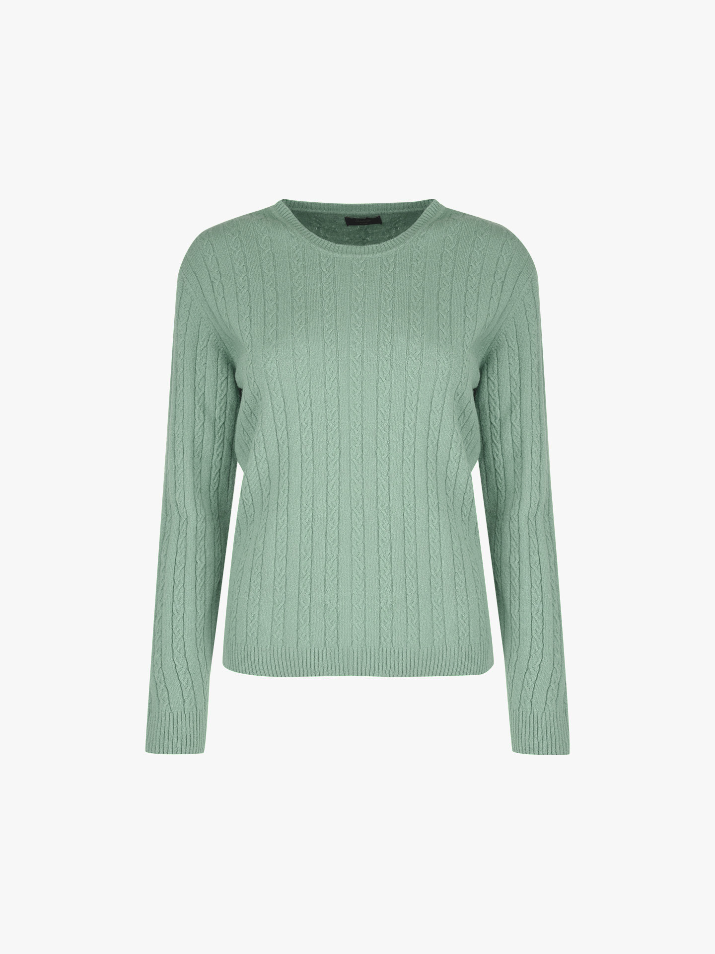 Camisola de Lã com Padrão Trançado