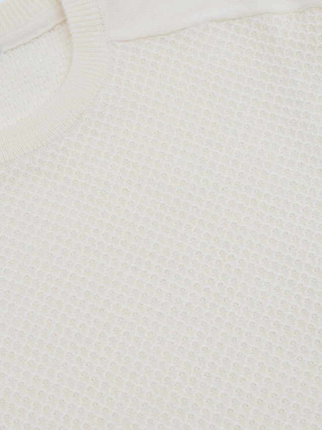 Camisola de Malha com Padrão Texturizado