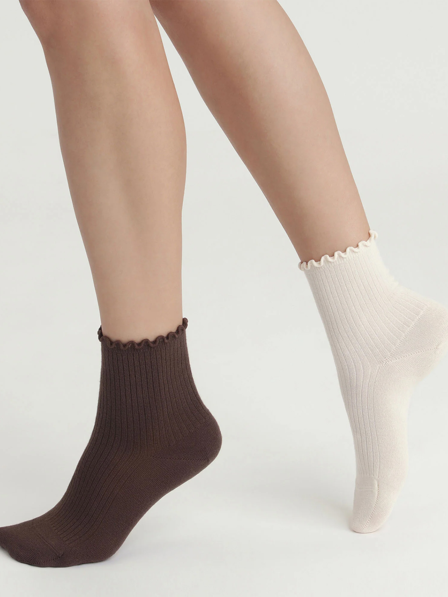 Pack de 2 Pares de Meias Curtas com Folho