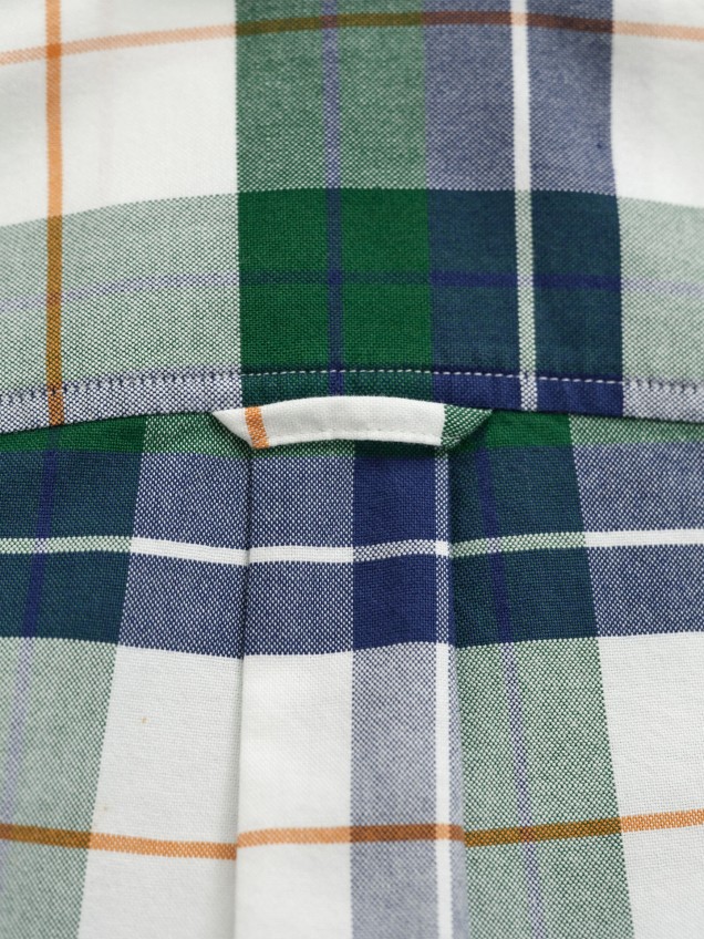 Camisa Oxford com Padrão Xadrez