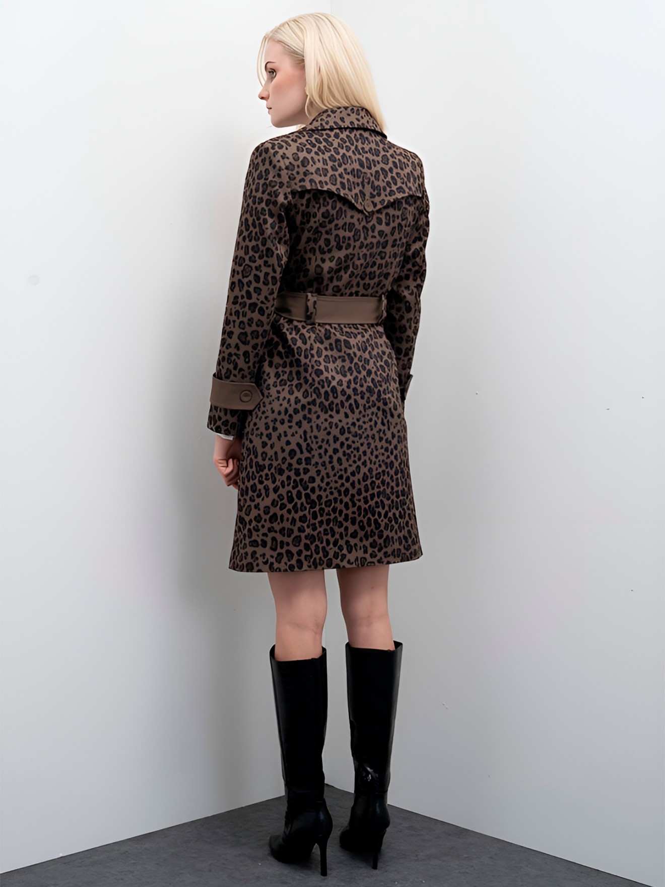 Casaco Trench Animal Print