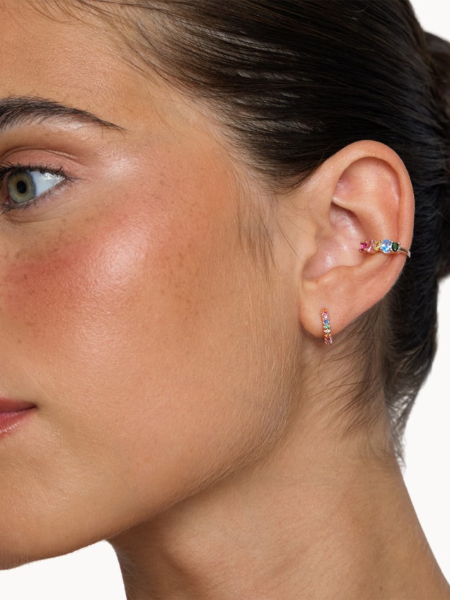 Brincos Argolas Mini Tennis