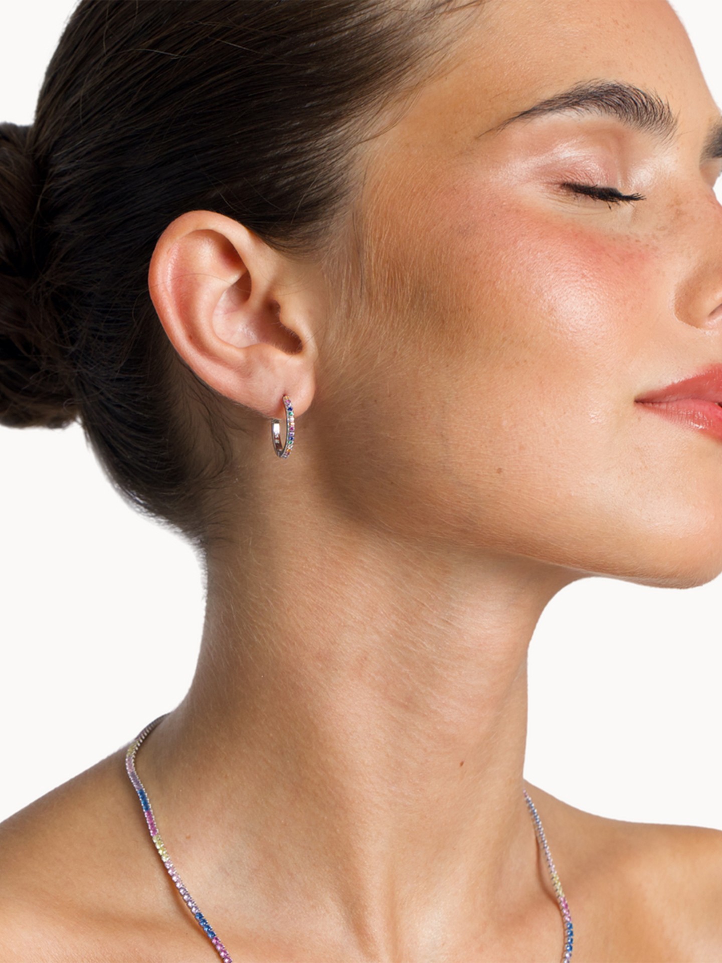 Brincos Argolas Tennis