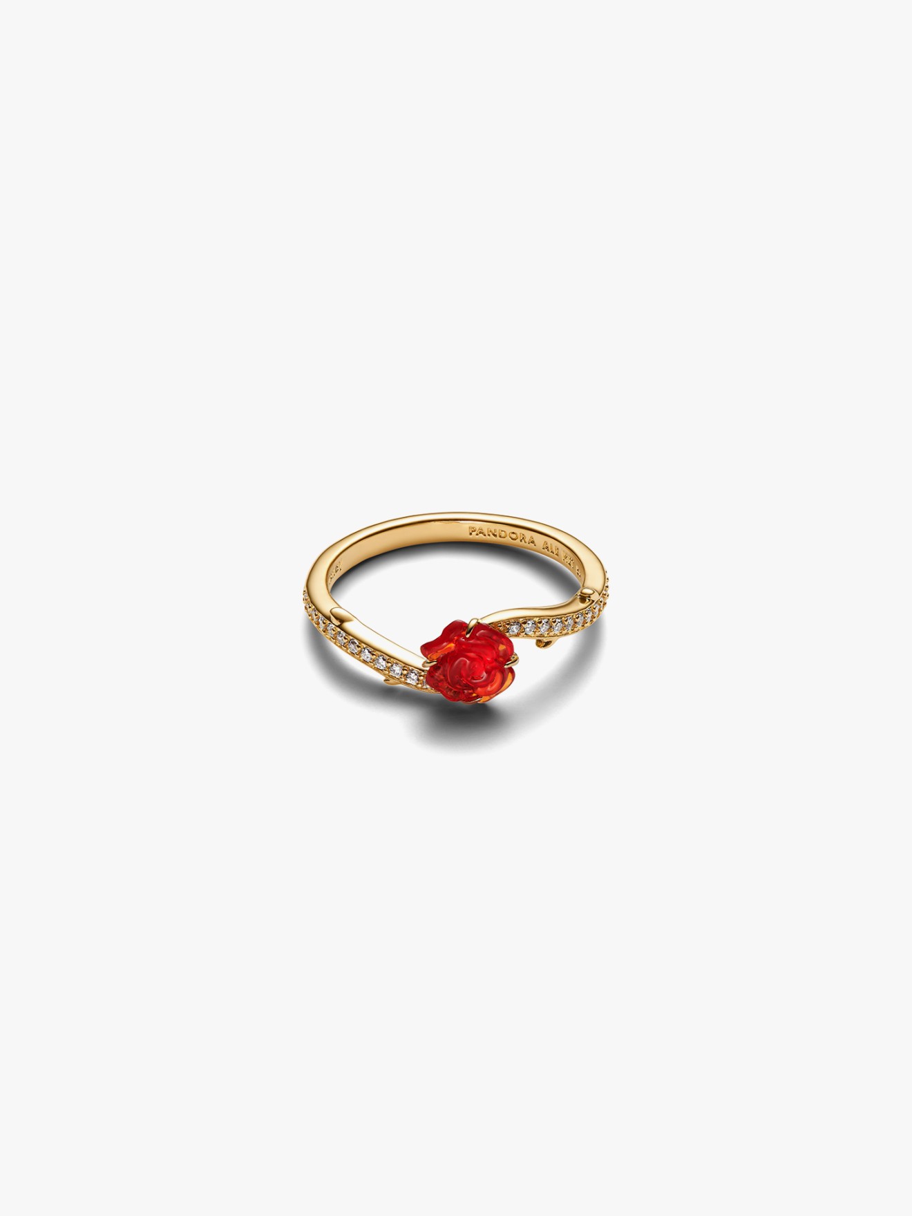 Anel Rosa Encantada Bela e o Monstro Disney