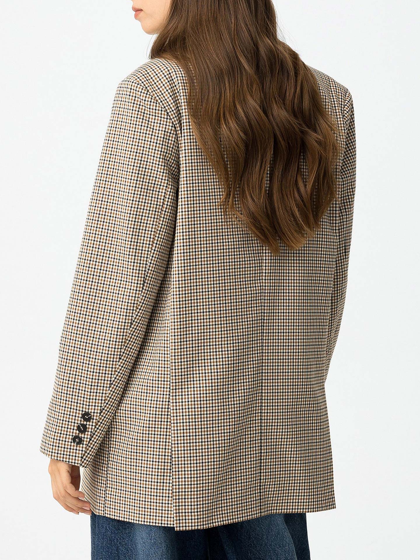 Blazer Relaxed Fit Xadrez