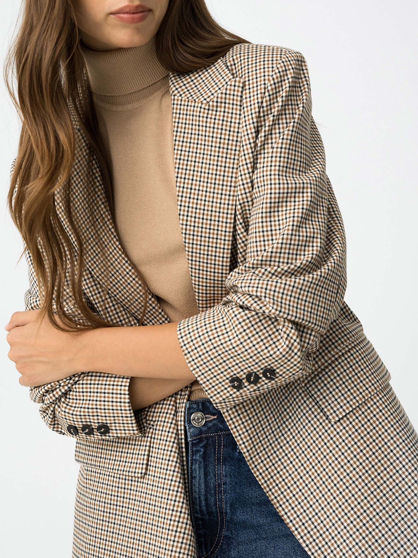 Blazer Relaxed Fit Xadrez
