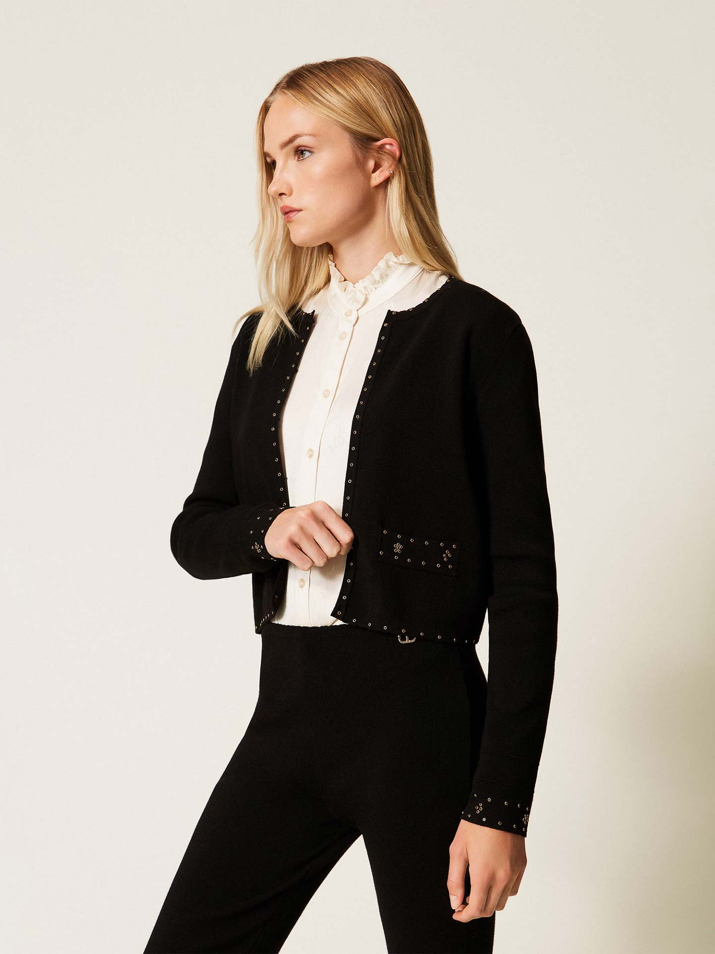 Casaco de Malha com Strass