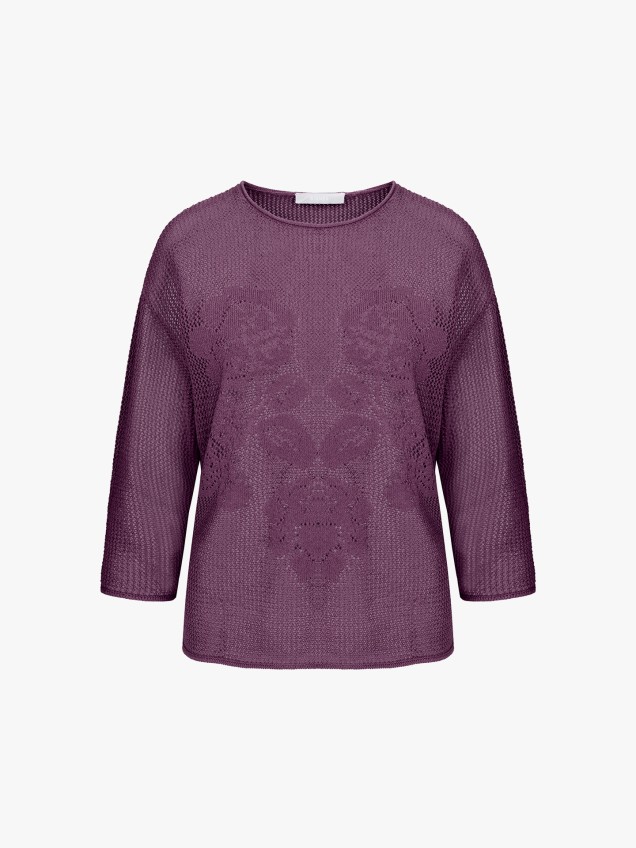 Camisola com Padrão Vazado Undine