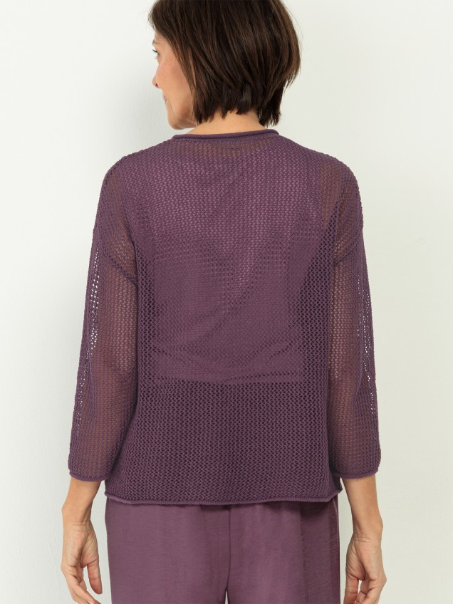 Camisola com Padrão Vazado Undine