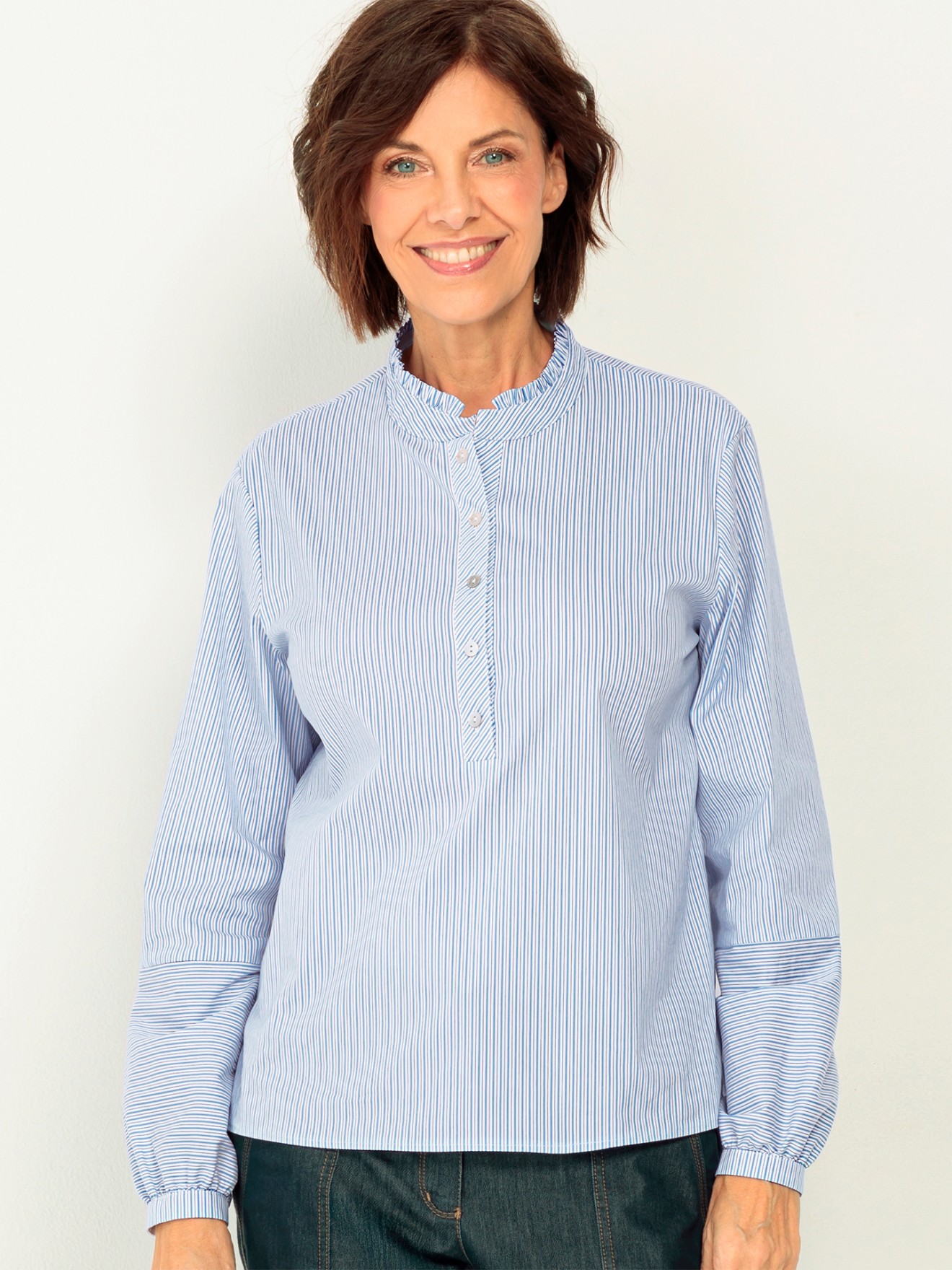 Blusa �s Riscas Adina
