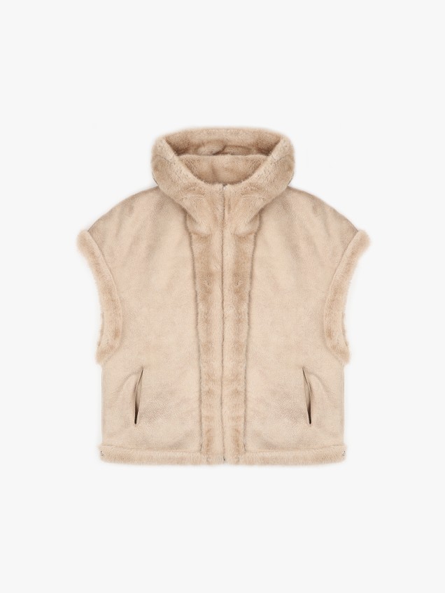 Colete Reversível com Capuz