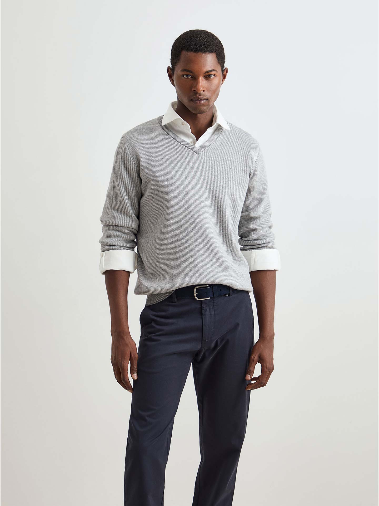 Pullover com Decote em V