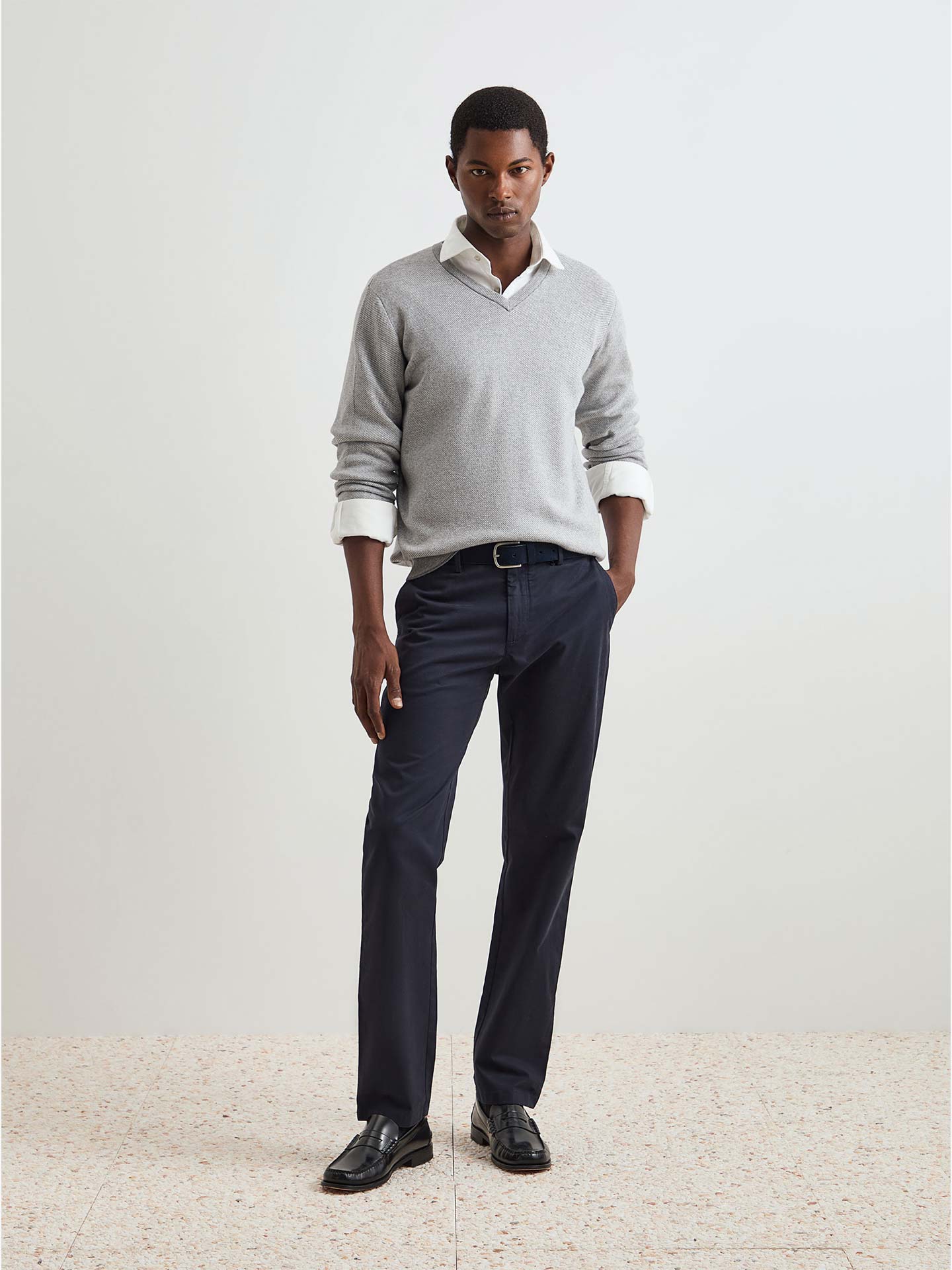 Pullover com Decote em V